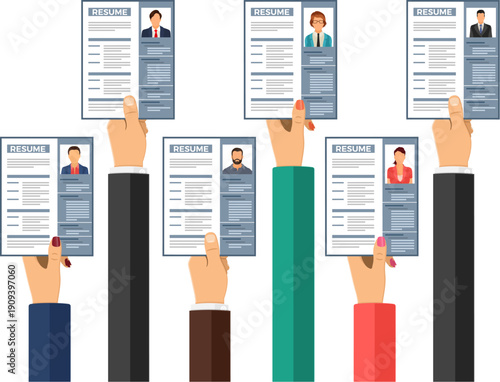 Job Agency Employment and Hiring Concept