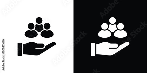 Human resources Icon Sheet Multiple Style Collection Isolated Vector