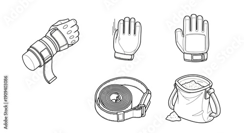 Climbing Gear: Hand Protection, Chalk Bag, and Wrist Wraps