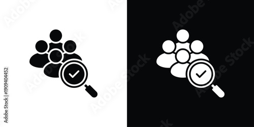 Recruitment Icon Sheet Multiple Style Collection Isolated Vector