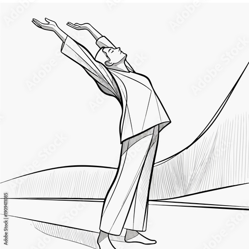 woman doing yoga