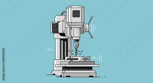 CNC Milling Machine Industrial Equipment.