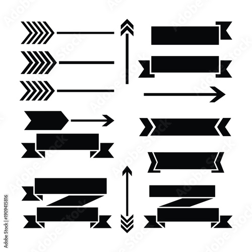 Sequential Black Arrow Stages of Motion and Assembly Process Diagram