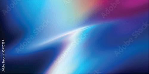 Abstract blend of vibrant magenta and bright cyan light streaks across a deep blue gradient, suggesting futuristic energy and data.