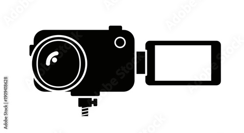 Camera connected to smartphone device.