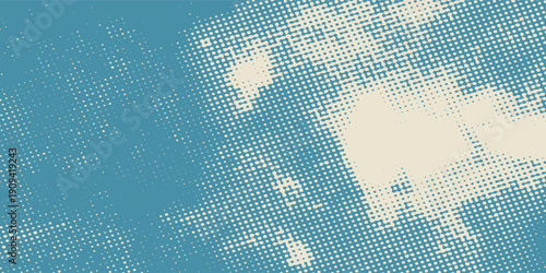 retro sky pattern on old paper background. raster vintage clouds