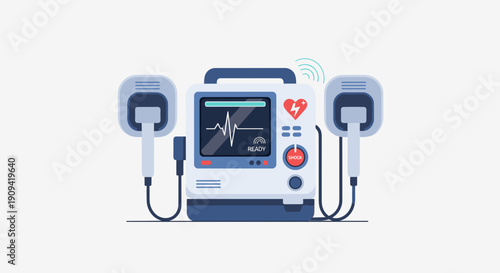 Defibrillator Medical Device for Emergency Care.
