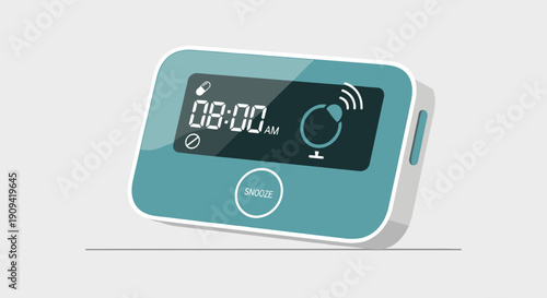 Digital Alarm Clock with Modern Design.