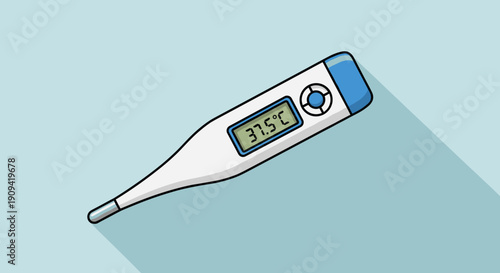 Digital Thermometer with Temperature Reading 2.