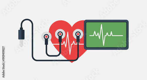 Heart Rate Monitor with ECG Cable.