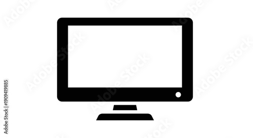 Computer Monitor Screen Icon.