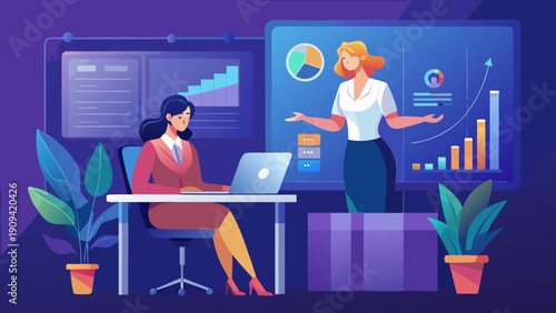 business people working together