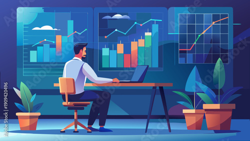 business woman sitting on a chair with a laptop