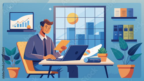 business people working on laptop