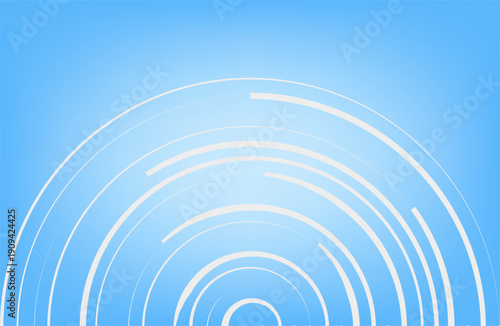 Cyber ​​monday sale poster design with 80% discount offer on glossy blue background. white half rings vector illustration isolated.