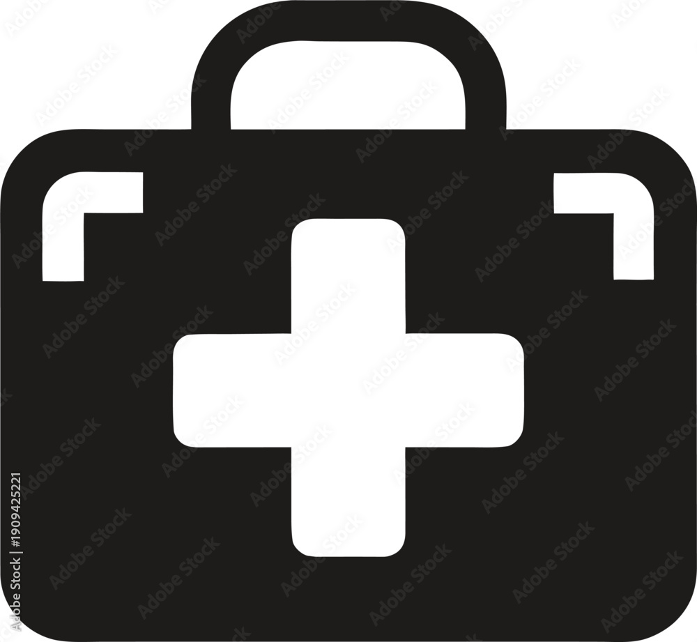 Obraz premium first aid kit icon