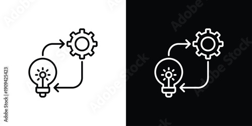 Implementation Icon Sheet Multiple Style Collection Isolated Vector