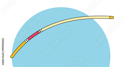 Medical Catheter Tube with Markings and Tip.