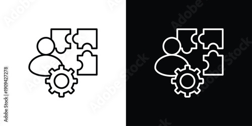 Strategy development Icon Sheet Multiple Style Collection Isolated Vector