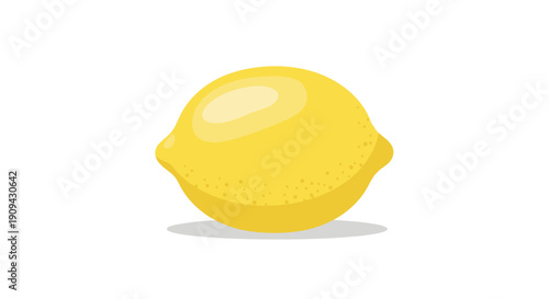 Isolated vector lemon illustration on white. Simple, bright, and clean, ideal for health, food, and product designs. Use in menus, packaging, or educational materials.