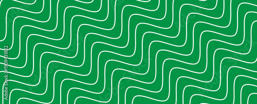 green seamless wavy line pattern vector background. eps 10