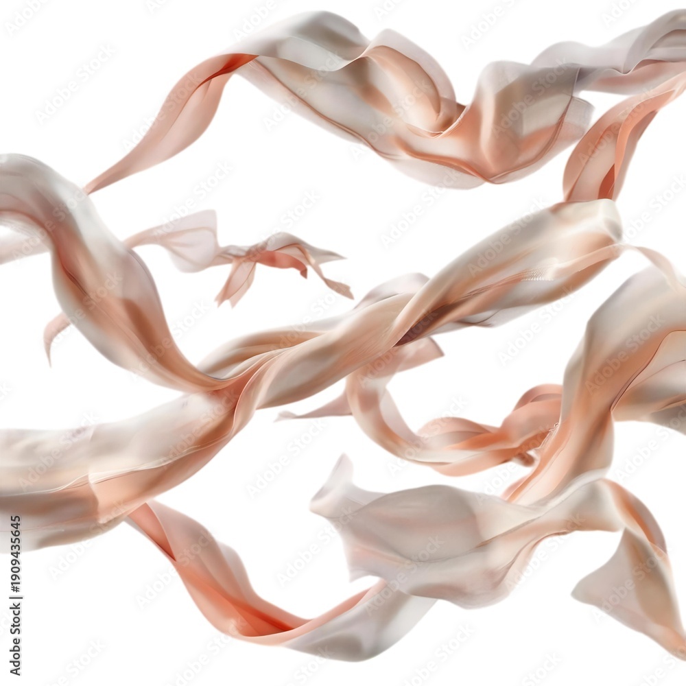 Obraz premium red smoke on white background