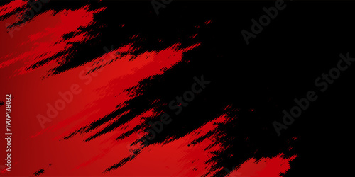Raster abstract red blurred background, smooth gradient texture color, shiny bright website pattern, banner header or sidebar graphic art image