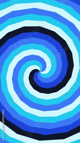 motion hypno Vertical Blue spiral swirl animation with gradient colors