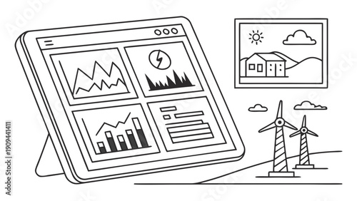 Renewable Energy Data Analysis on Digital Device.