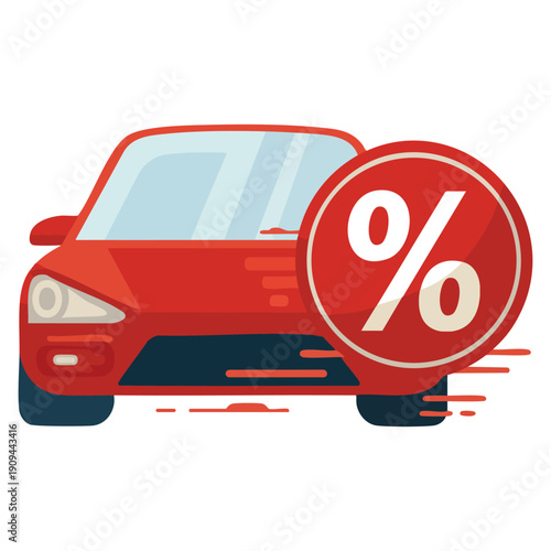 Simple car flat color icon designed as editable vector illustration, perfect for transportation concepts, mobility platforms and minimal automotive user interface designs