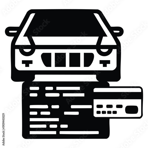 Simple vector glyph icon of payment in editable format representing money transaction billing finance checkout and digital payment system