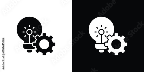 Strategy Icon Sheet Multiple Style Collection Isolated Vector