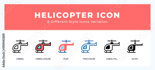 Helicopter icon. high quality icon symbol for web design