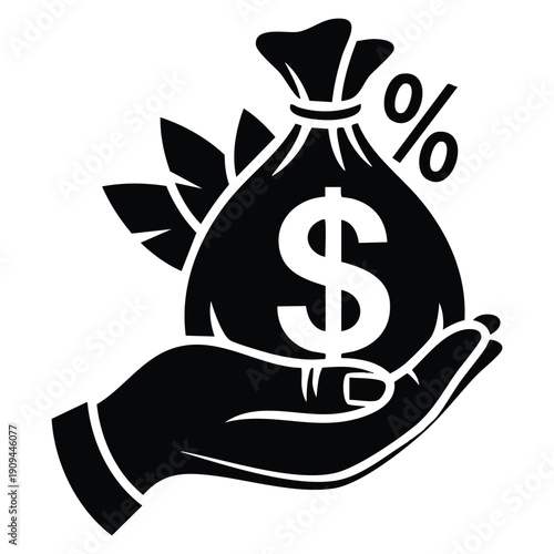 Taxes glyph icon simple vector icon design in glyph style editable vector format representing taxation finance payment government and accounting concept