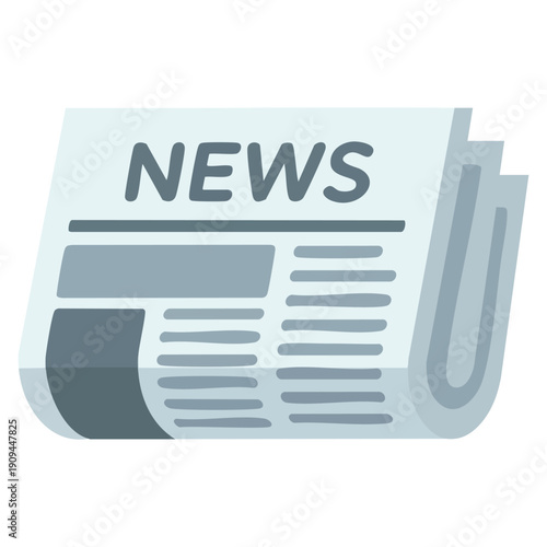 Newspaper vector design created for media journalism press publishing daily news communication and editorial themed artwork projects