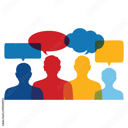 People having conversation icon image vector illustration design suitable for communication teamwork discussion dialogue social interaction and business meeting themed visuals