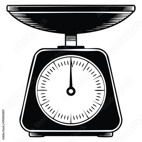 Scales weighing weight and balance web icon vector illustration designed for law business measurement accuracy equality and balance related digital design concepts