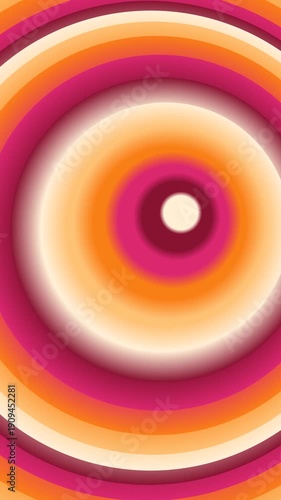 motion radial Vertical Vibrant Gradient Concentric Circles Animation