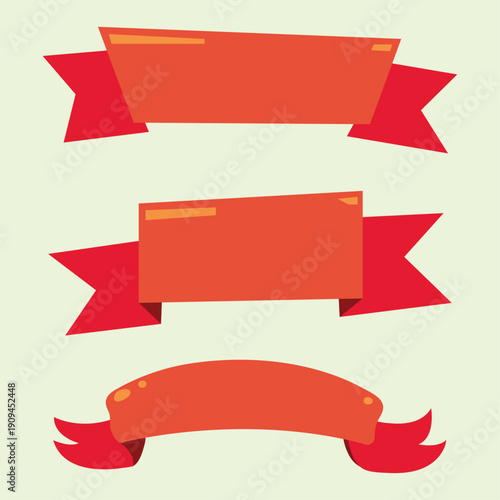 RED RIBBON SET CARTOON MODE