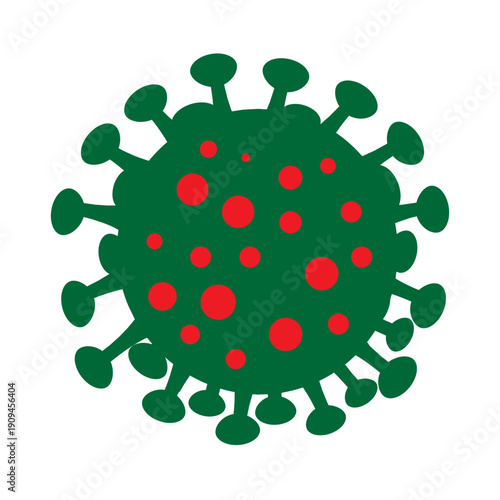 Bacteria icon vector. Virus illustration sign. microbe symbol.