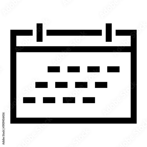 Calendar vector icon. Daily planner illustration sign. Schedule symbol. Date web icon.