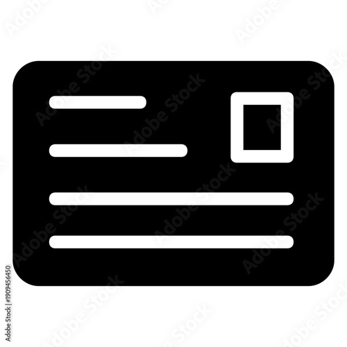 Pass vector icon. id card Illustration sign. Passport symbol. Identity document logo.
