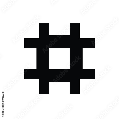 Microchip Silhouette, Technology Chip Icon, CPU Vector, Circuit Board Design, High-Tech Chip Graphic