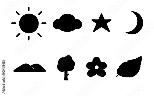set of nature icons