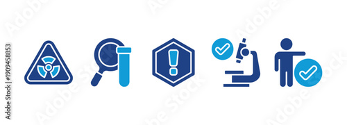 HACCP - Hazard Analysis and Critical Control Points acronym, vector illustration concept
