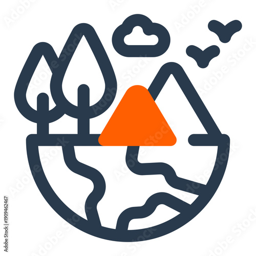 Environmental ecosystem sustainability concept