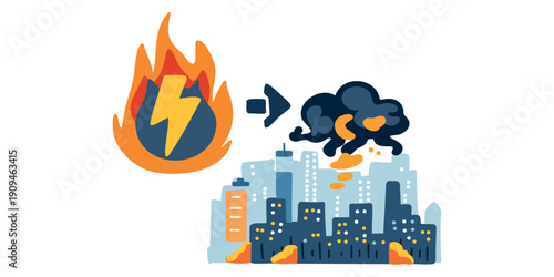 urban residential property damage after energy station explosion