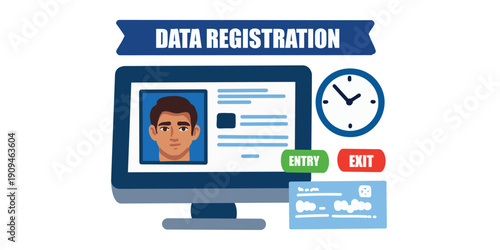 digital data registration process in secure database system