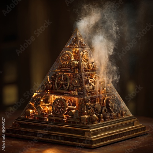 A Victorian-era pyramid built