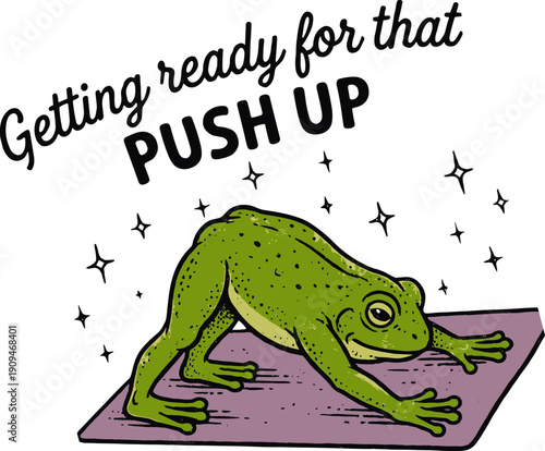 Getting Ready for that Push Up SVG, Frog Svg